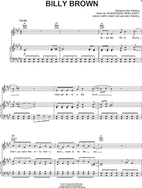 open zoom image for Billy Brown - Piano/Vocal/Guitar, New, Main