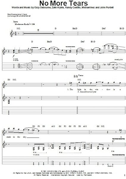 open zoom image for No More Tears - Guitar Tab Play-Along, New, Main