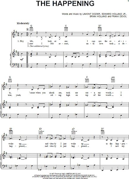open zoom image for The Happening - Piano/Vocal/Guitar, New, Main