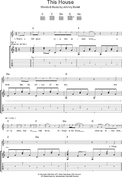 open zoom image for The House - Guitar TAB, New, Main