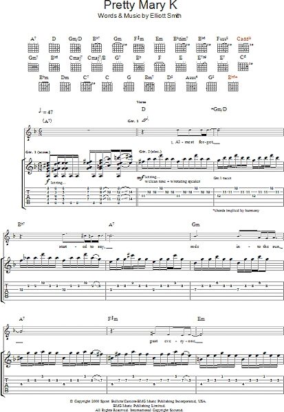 open zoom image for Pretty Mary K - Guitar TAB, New, Main