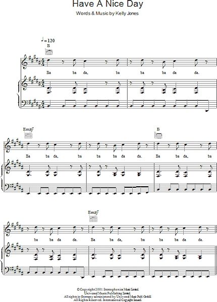 open zoom image for Have A Nice Day - Piano/Vocal/Guitar, New, Main