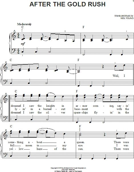 open zoom image for After The Gold Rush - Easy Piano, New, Main