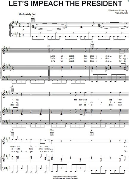 open zoom image for Let's Impeach The President - Piano/Vocal/Guitar, New, Main