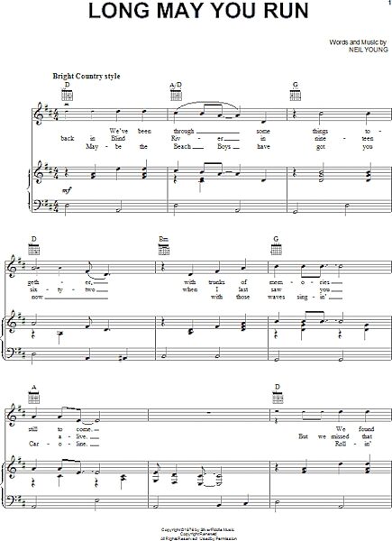 open zoom image for Long May You Run - Piano/Vocal/Guitar, New, Main