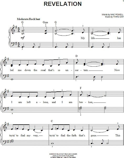 open zoom image for Revelation - Easy Piano, New, Main