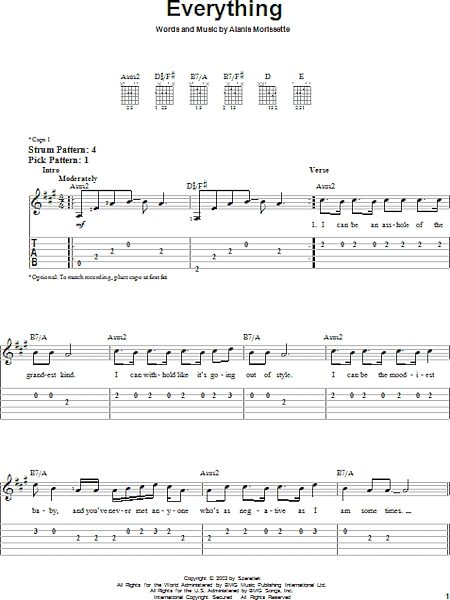 open zoom image for Everything - Easy Guitar with TAB, New, Main