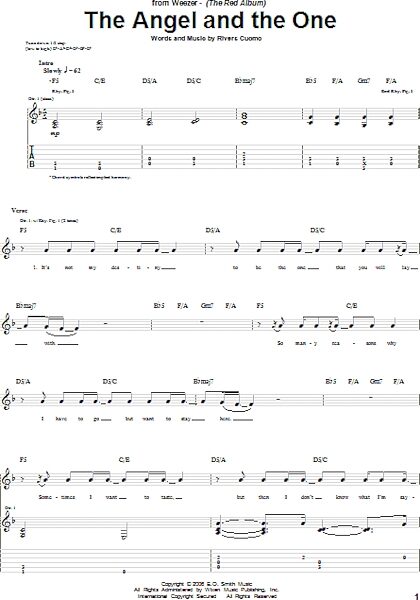 open zoom image for The Angel And The One - Guitar TAB, New, Main