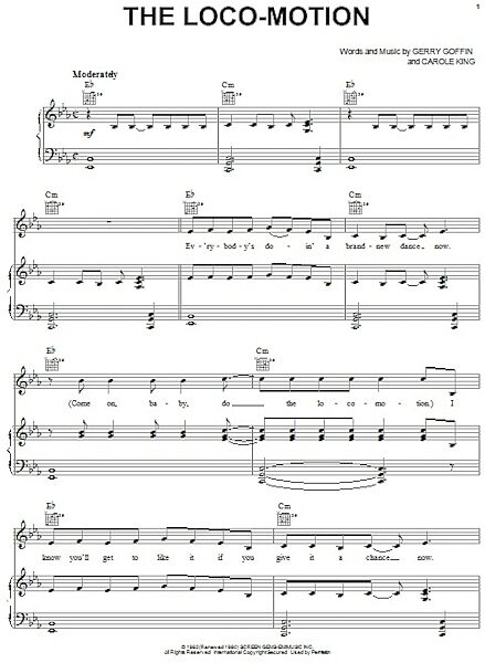 open zoom image for The Loco-Motion - Piano/Vocal/Guitar, New, Main