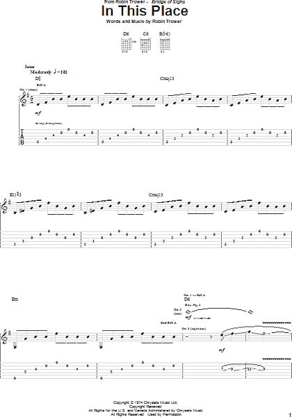 open zoom image for In This Place - Guitar TAB, New, Main