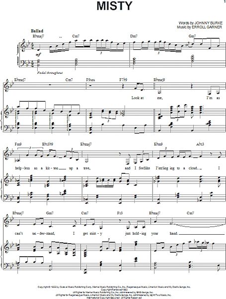 open zoom image for Misty - Piano Vocal, New, Main
