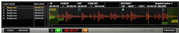 open zoom image for IK Multimedia T-RackS 3 Mixing and Mastering Plug-in Suite (Macintosh and Windows), Screenshot - Audio Player