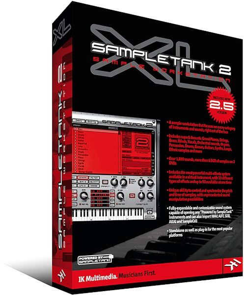 open zoom image for IK Multimedia SampleTank XL Sampler Synthesizer Plug-In, Box