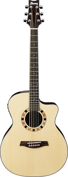 open zoom image for Ibanez A100E Ambiance Acoustic-Electric Guitar, Natural