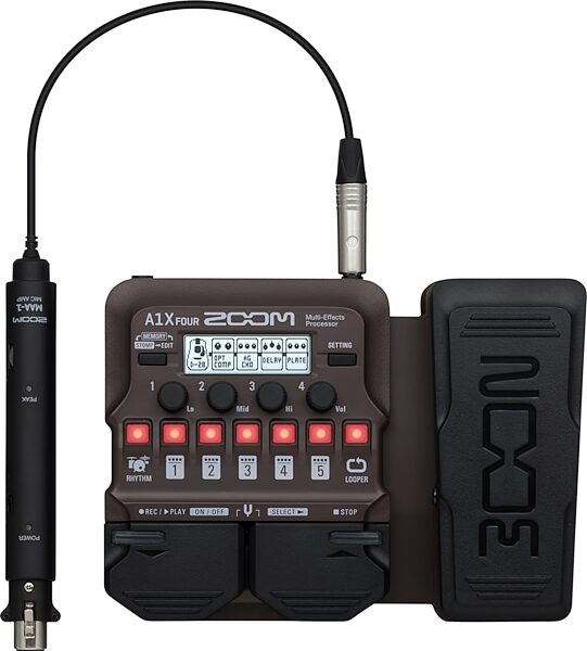open zoom image for Zoom A1X-FOUR Acoustic Multi-Effects Processor, New, Main Side