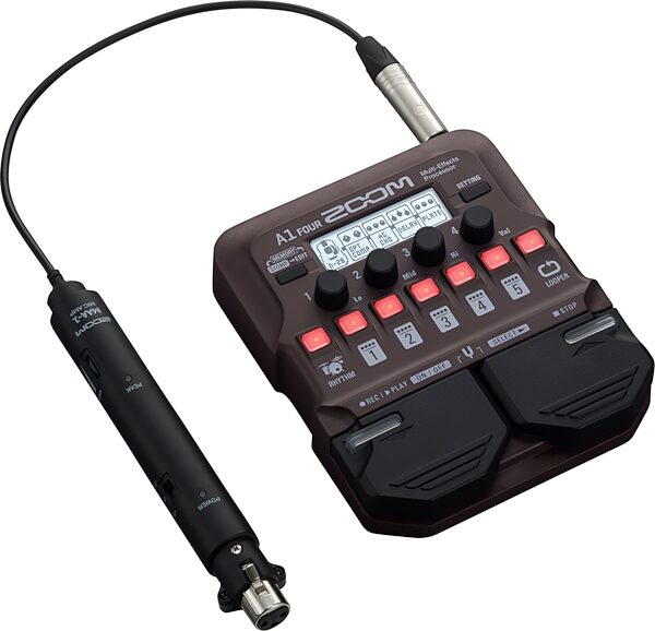open zoom image for Zoom A1-FOUR Acoustic Multi-Effects Pedal, New, Action Position Side