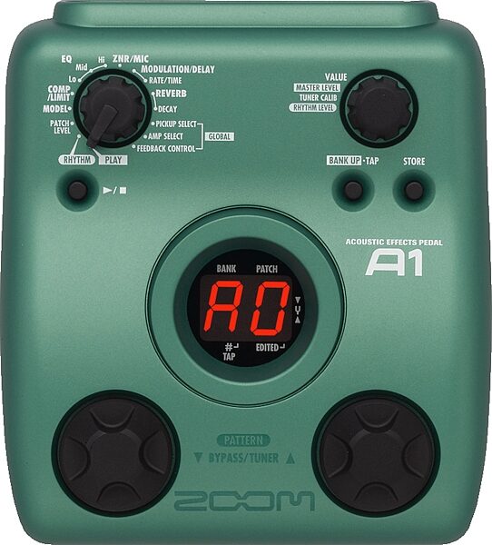 open zoom image for Zoom A1 Acoustic Guitar Multi-Effects Pedal, Top