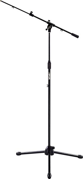 open zoom image for QuikLok A206 Pro Straight Microphone Stand - Tripod Base with Telescopic Boom (Black), Main