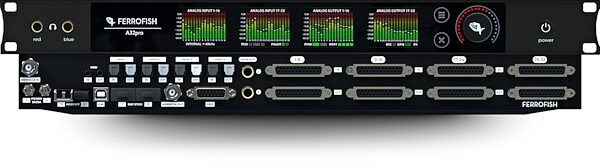 open zoom image for Ferrofish A32pro AD/DA Digital Audio Converter, New, Front and Rear