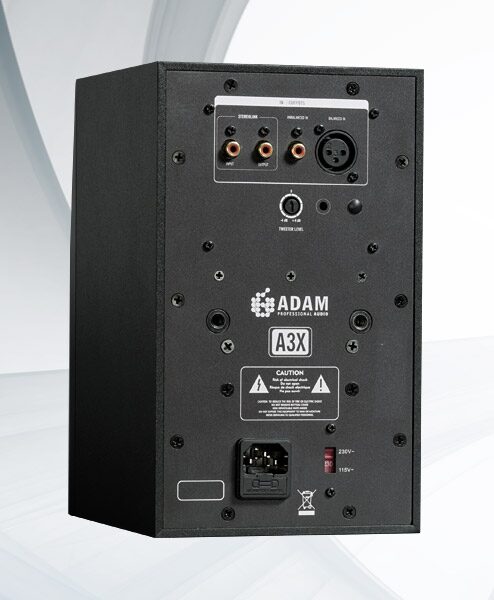 open zoom image for Adam A3X Powered Studio Monitor, Rear