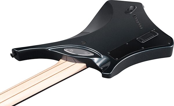 open zoom image for Ibanez Alpha Series A527 Electric Guitar, 7-String (with Gig Bag), Iron Pewter, Action Position Back