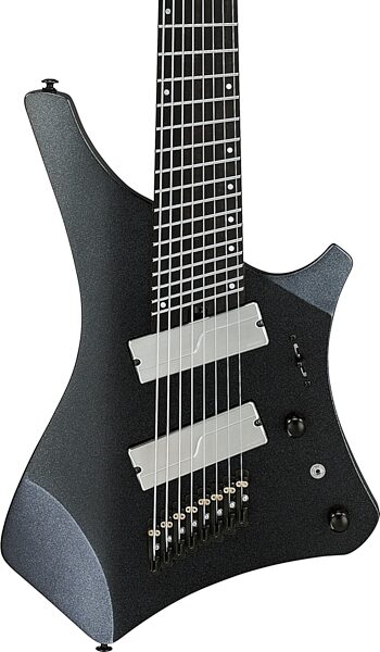 open zoom image for Ibanez Alpha Series A528 Electric Guitar, 8-String (with Gig Bag), Iron Pewter, Action Position Back