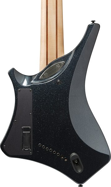 open zoom image for Ibanez Alpha Series A528 Electric Guitar, 8-String (with Gig Bag), Iron Pewter, Action Position Back