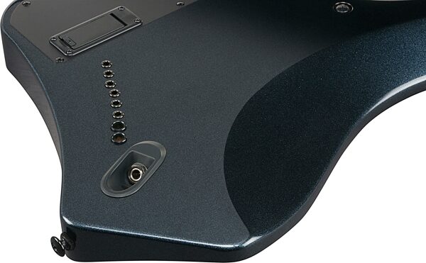 open zoom image for Ibanez Alpha Series A528 Electric Guitar, 8-String (with Gig Bag), Iron Pewter, Action Position Back