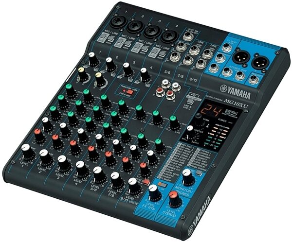 open zoom image for Yamaha MG10XU USB Stereo Mixer with Effects, New, Angle