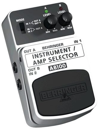open zoom image for Behringer AB100 Universal A/B Switch Pedal, Left