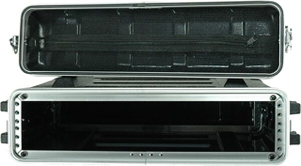 open zoom image for Grundorf ABS Amplifier Rack Case, 2-Space, ABS-R0212B, 12" Rackable Depth, Action Position Back