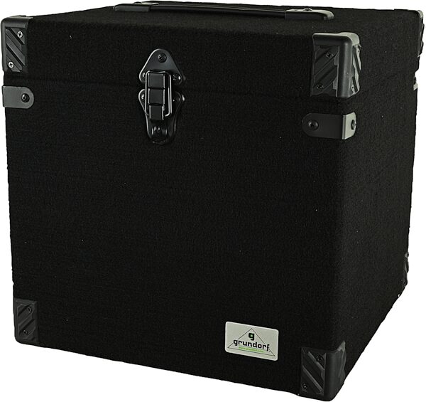 open zoom image for Grundorf LP Vinyl Record Storage Case, Holds 100 LPs, AC-100SB, Surface Hardware, Action Position Back