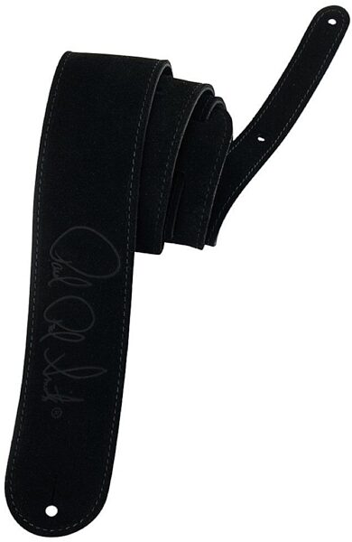 open zoom image for PRS Paul Reed Smith Suede Logo Guitar Strap, Black, Main