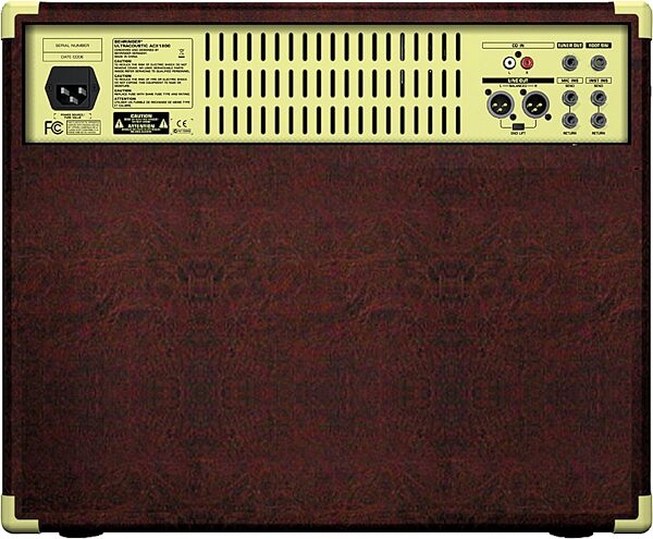 open zoom image for Behringer ACX1800 Ultracoustic Acoustic Guitar Amplifier (180 Watts, 2x8"), Rear