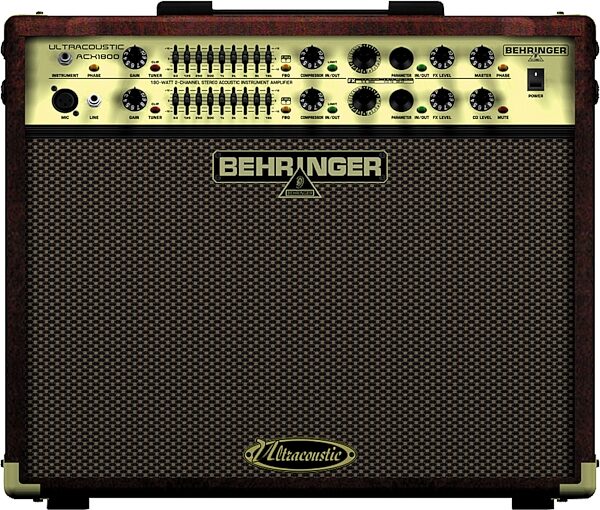 open zoom image for Behringer ACX1800 Ultracoustic Acoustic Guitar Amplifier (180 Watts, 2x8"), Main