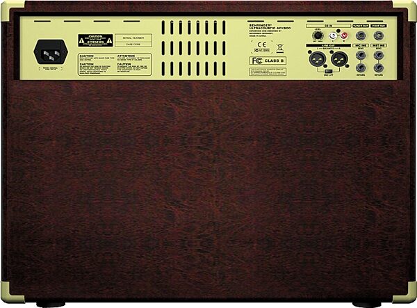 open zoom image for Behringer ACX900 Ultracoustic Acoustic Guitar Amplifier (90 Watts, 2x8"), Rear