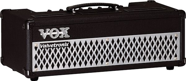 open zoom image for Vox Guitar Amplifier Half Stack with AD100VTH Head and V412BK Cabinet, Head Angle