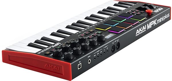open zoom image for Akai MPK Mini Plus USB MIDI Keyboard Controller, 37-Key, New, Ange Back