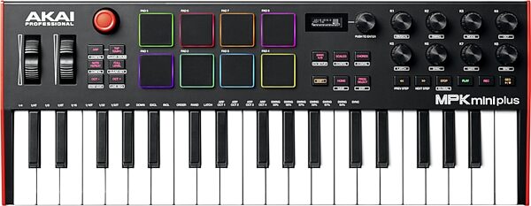 open zoom image for Akai MPK Mini Plus USB MIDI Keyboard Controller, 37-Key, New, Top