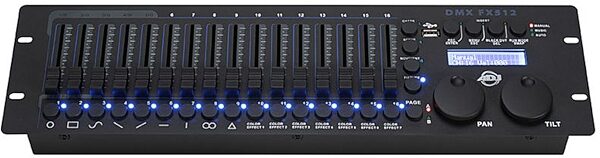 open zoom image for ADJ DMX FX512 Lighting Controller, New, Action Position Back