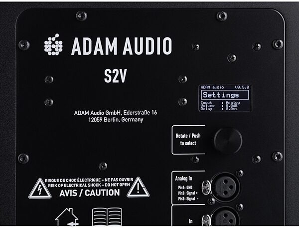 open zoom image for ADAM Audio S2V Active Nearfield Studio Monitor, New, Alt