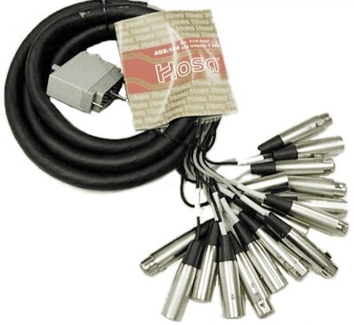 open zoom image for Hosa Digital Multi-Track Cable (ELCO/EDAC 56 Pin to 8 XLR Male and 8 XLR Female), Main