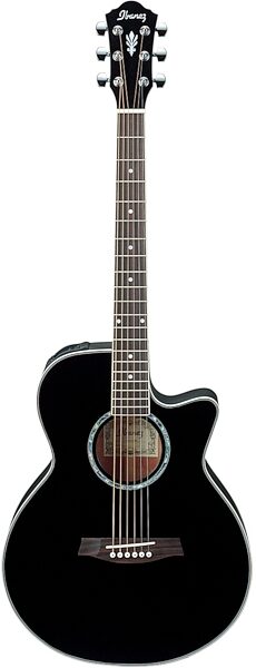 open zoom image for Ibanez AEG10E Cutaway Acoustic-Electric Guitar, Black