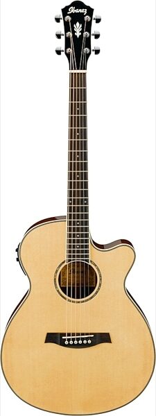 open zoom image for Ibanez AEG10II Grand Concert Acoustic-Electric Guitar, Natural