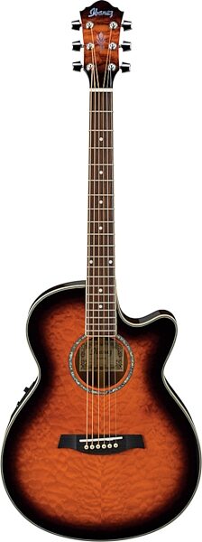 open zoom image for Ibanez AEG25E Acoustic-Electric Guitar, Brown Sunburst
