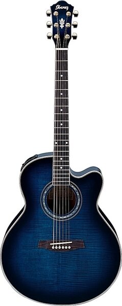 open zoom image for Ibanez AEL20 Acoustic-Electric Guitar, Transparent Blue Sunburst