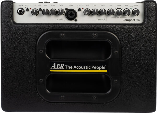 open zoom image for AER Compact 60/4 Acoustic Slant Guitar Combo Amplifier (60 Watts, 1x8"), New, Action Position Back