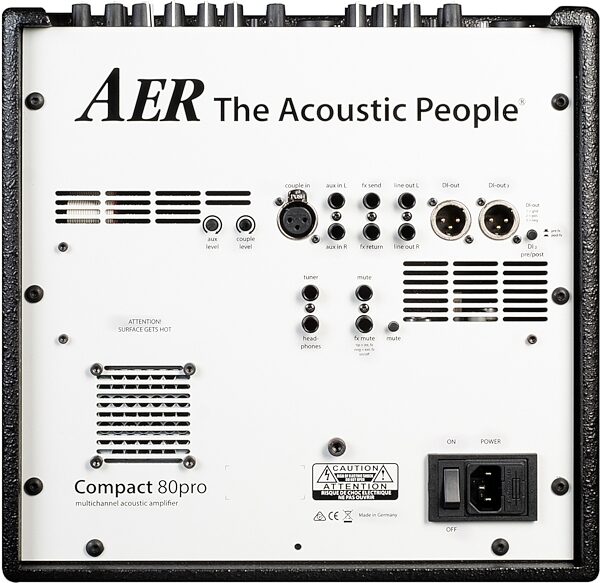 open zoom image for AER Compact 80 Pro Acoustic Guitar Combo (80 Watts, 1x8"), New, Action Position Back
