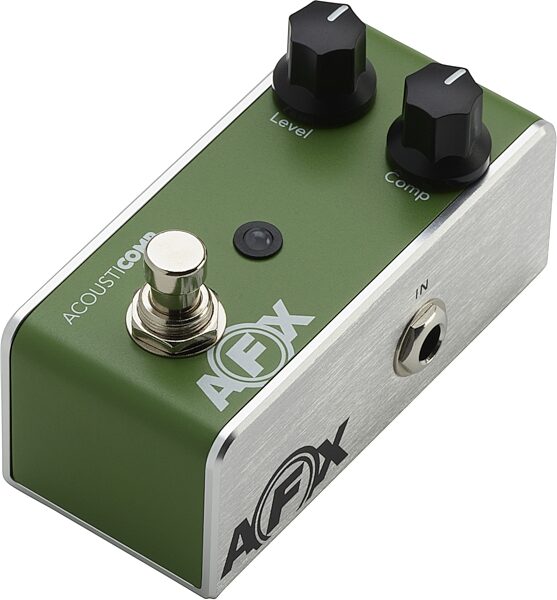 open zoom image for Fishman AFX AcoustiComp Mini Compressor Pedal, New, Angled Front