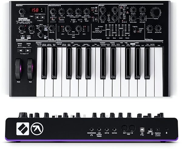 open zoom image for Novation AFX Station Analog Synthesizer Keyboard, 25-Key, HR